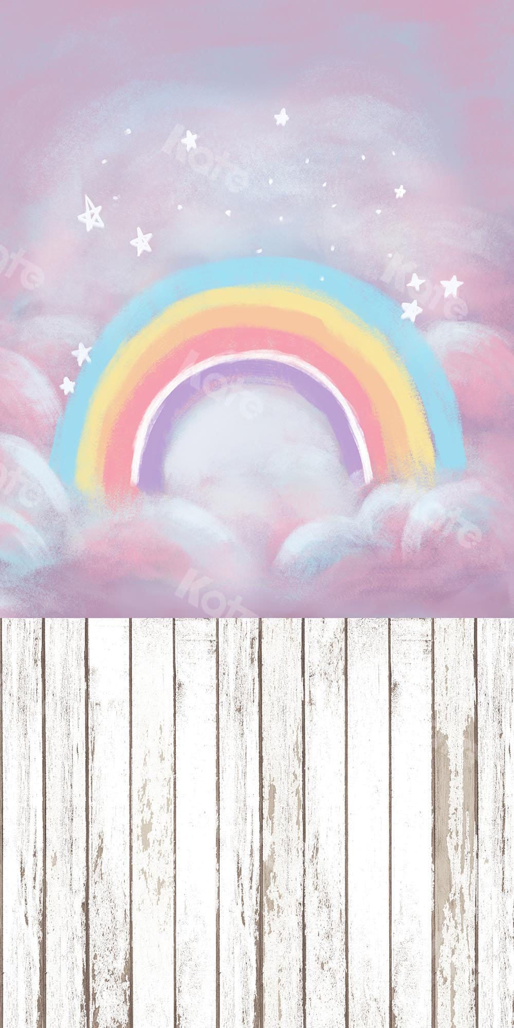 Kate Sweep Backdrop Fantasy Cake Smash Rainbow Sky For Photography Designed by Chain Photography